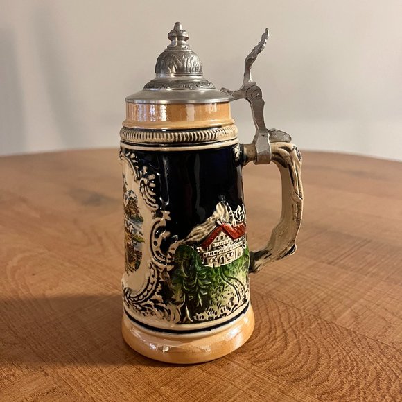 Dining Vintage Handarbeit Stein Mug German Handmade Ceramic